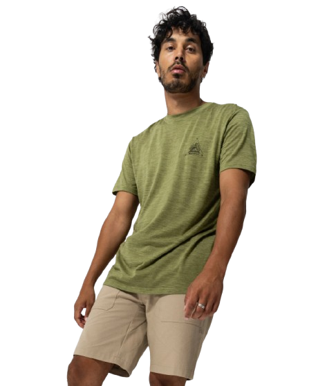 Tricou Barbati Mons Royale Zephyr Tencel Mtn Triangle Fern [5]