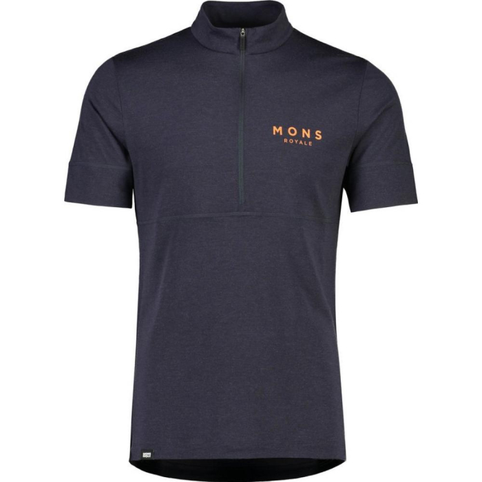Tricou ciclism merino MONS ROYALE M CADENCE HALF ZIP T 9 IRON [3]