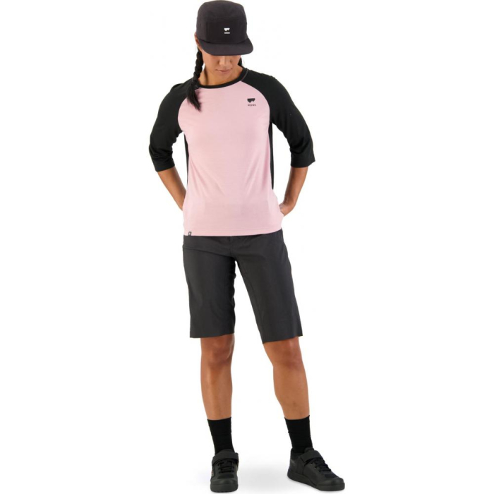 Tricou merino ciclism Mons Royale W Tarn Merino Shift Raglan 3/4 Black Candy [2]