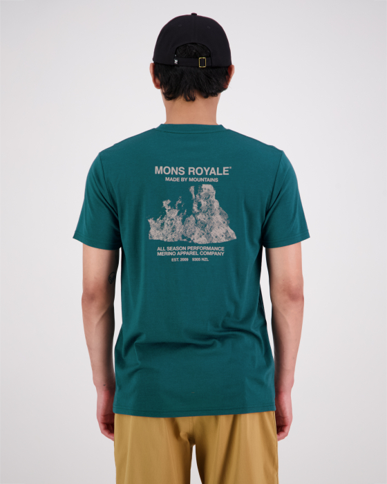 TRICOU MERINO MONS ROYALE ICON ROCK EVERGREEN [4]