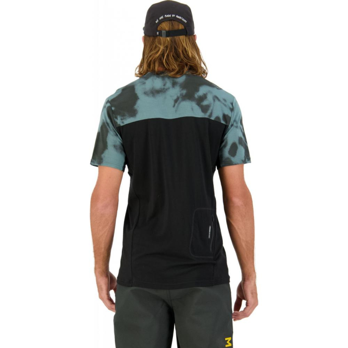 Tricou merino Mons Royale M Redwood Enduro VT Sage Tie Dye / Black [3]