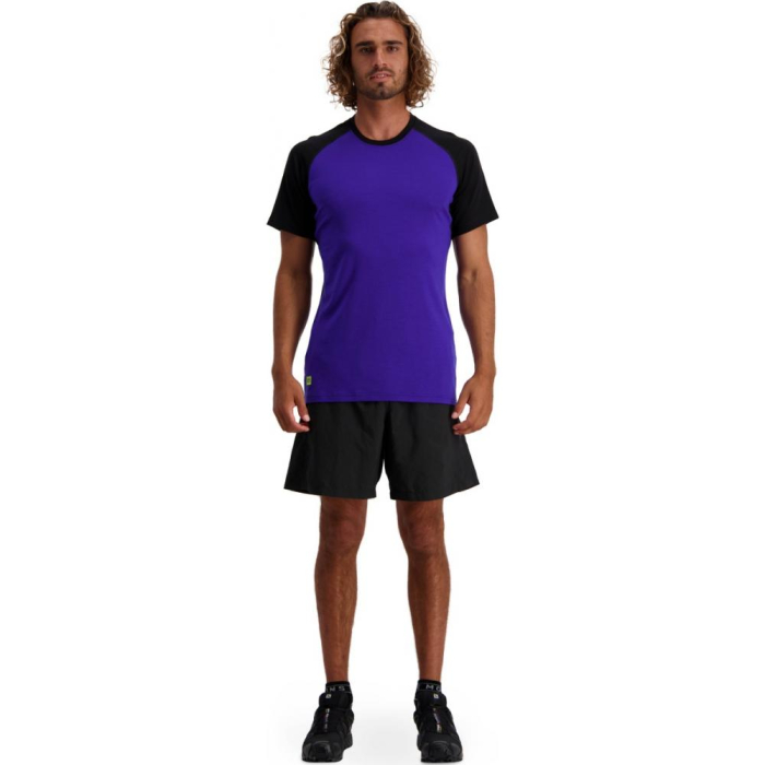 Tricou merino MONS ROYALE M TEMPLE TECH T ULTRA Blue Black [4]