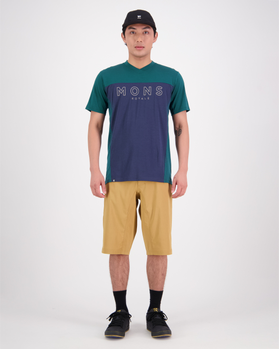 TRICOU MERINO MONS ROYALE REDWOOD ENDURO EVERGREEN [3]