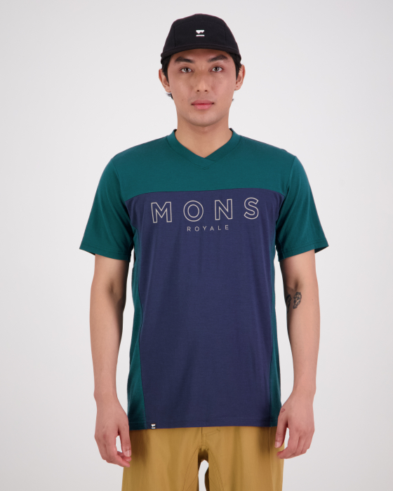 TRICOU MERINO MONS ROYALE REDWOOD ENDURO EVERGREEN [2]