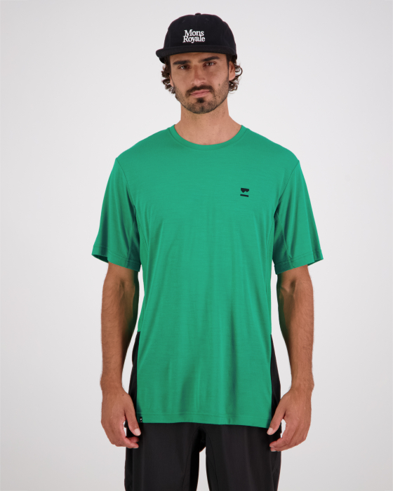 TRICOU MERINO MONS ROYALE TARN SHIFT POP GREEN [2]