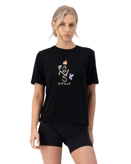 Tricou Merino Mons Royale Icon Relaxed Black [1]