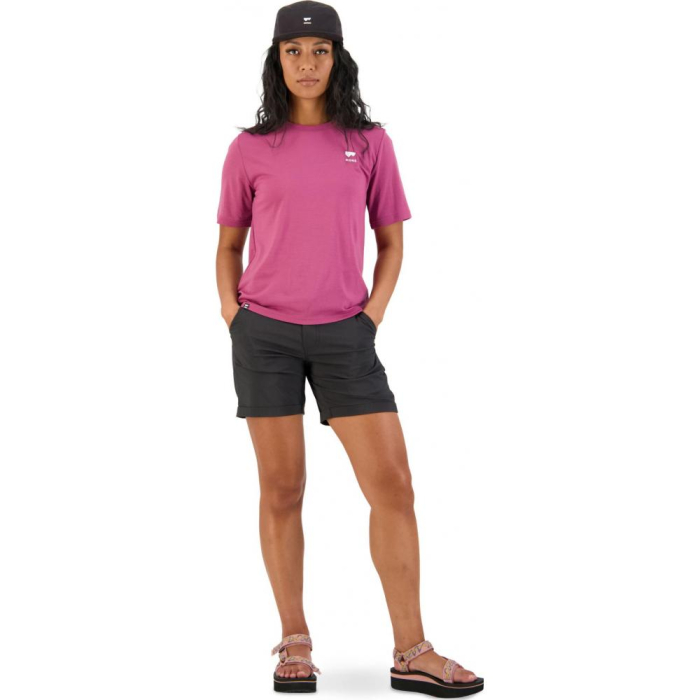Tricou merino Mons Royale W Icon Relaxed Tee Berry [4]