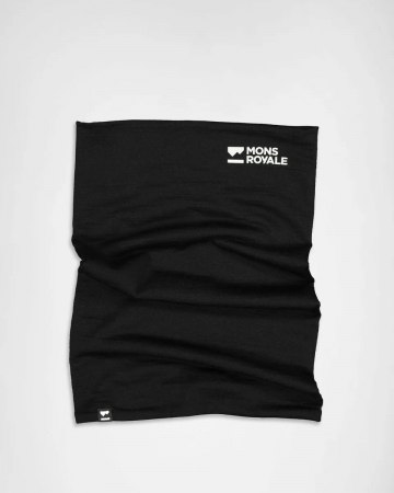 Neck-uri - Bandana Merino Mons Royale Double Up Black
