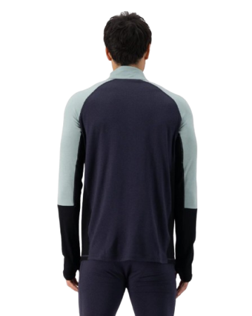 Bluza De Corp Merino Mons Royale Olympus Half Zip 9 Iron Black [1]