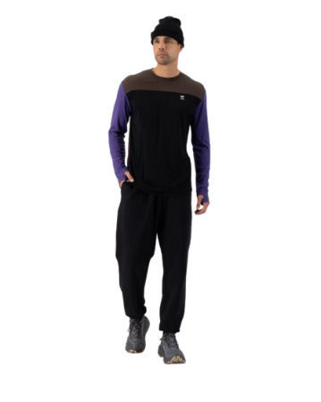 Bluza De Corp Merino Mons Royale Yotei LS Violet Cedar Black [1]
