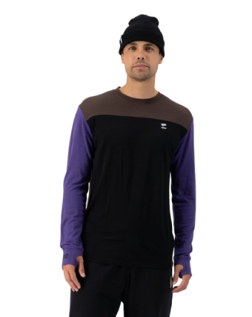 Bluza De Corp Merino Mons Royale Yotei LS Violet Cedar Black [2]