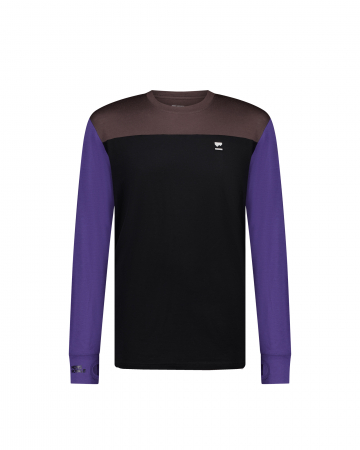 First layer - Bluza De Corp Merino Mons Royale Yotei LS Violet Cedar Black