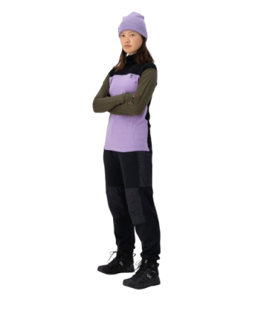 Bluza De Corp Merino Mons Royale Yotei High Neck Lupin Dark Olive Black [2]