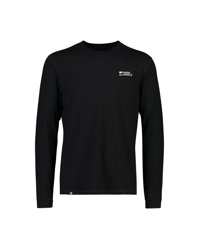 Aláöltözet - Mons Royale Cascade Merino férfi aláöltözet felső Black