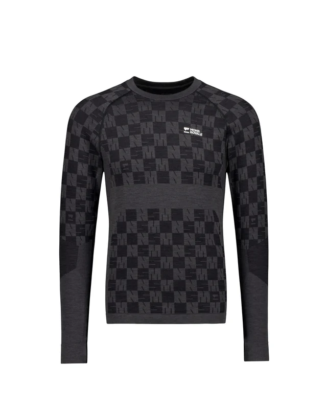 Promotii - Bluza Mons Royale Barbati First Layer Ascender Forged Iron Black