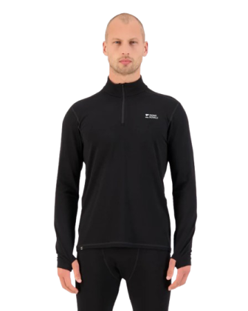 Bluza Mons Royale Barbati First Layer Cascade 1/4 Zip Black [1]