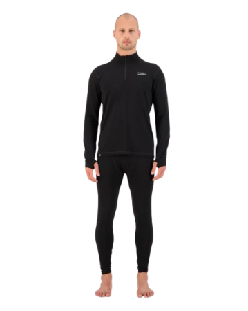 Bluza Mons Royale Barbati First Layer Cascade 1/4 Zip Black [3]