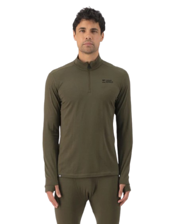 Bluza Mons Royale Barbati First Layer Cascade 1/4 Zip Dark Olive [1]