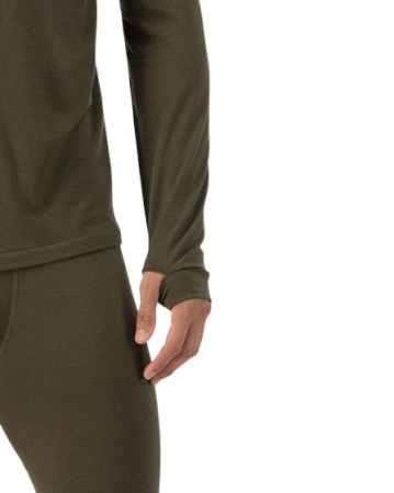 Bluza Mons Royale Barbati First Layer Cascade 1/4 Zip Dark Olive [5]