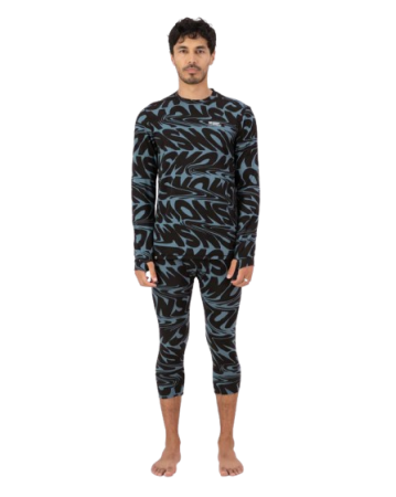 Bluza Mons Royale Barbati First Layer Cascade Signal Lost Blue [3]