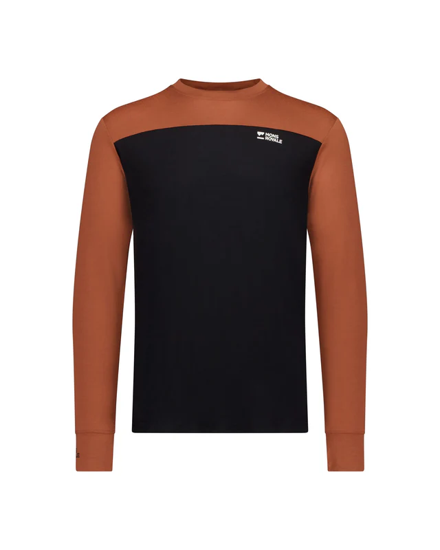 First layer - Bluza Mons Royale Barbati First Layer Yotei Sienna Black