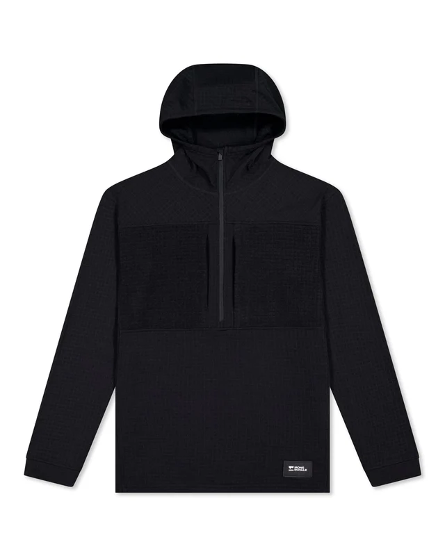 Bluza Mons Royale Barbati Mid Layer Fleece 1/2 Zip Black [1]