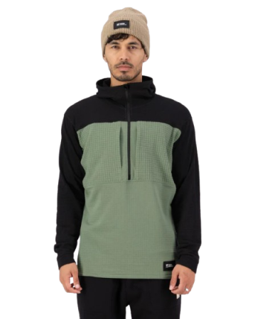 Bluza Mons Royale Barbati Mid Layer Fleece 1/2 Zip Willow Black [1]