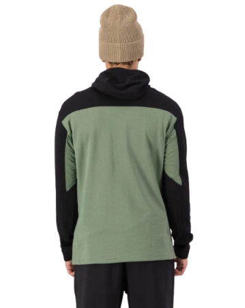 Bluza Mons Royale Barbati Mid Layer Fleece 1/2 Zip Willow Black [2]