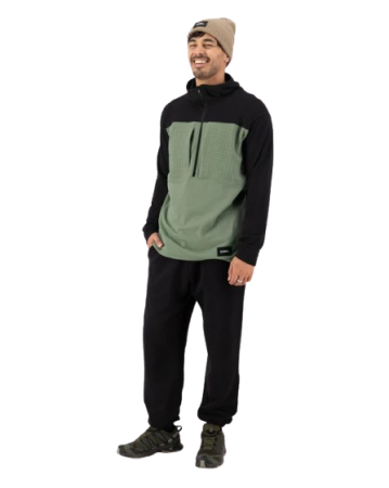 Bluza Mons Royale Barbati Mid Layer Fleece 1/2 Zip Willow Black [4]