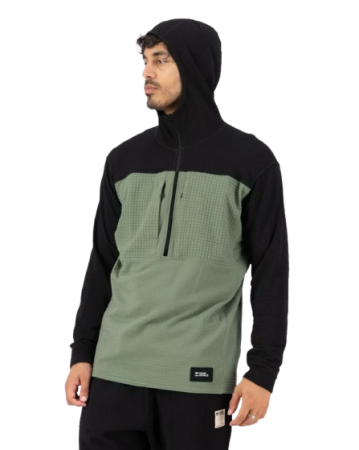 Bluza Mons Royale Barbati Mid Layer Fleece 1/2 Zip Willow Black [5]