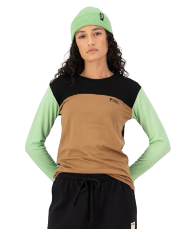Bluza Mons Royale Femei First Layer Yotei Matcha Toffee Black [2]
