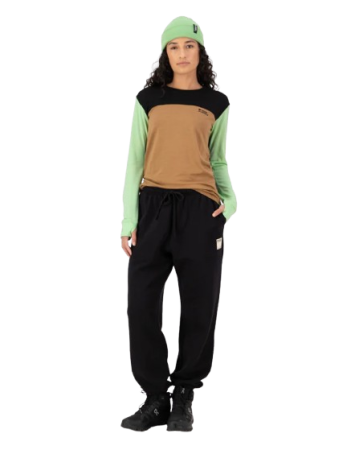 Bluza Mons Royale Femei First Layer Yotei Matcha Toffee Black [4]