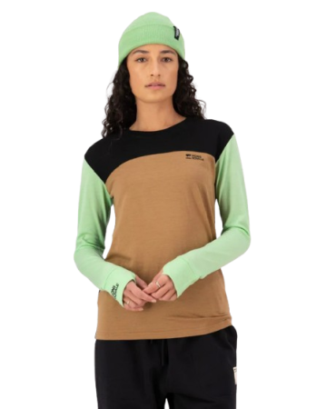 Bluza Mons Royale Femei First Layer Yotei Matcha Toffee Black [1]