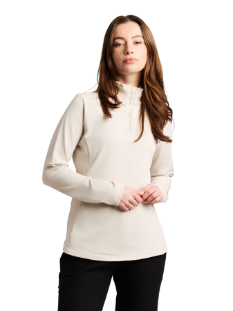 Mid layer - Bluza Protest REFABRIZ 1/4 Zip Kit Offwhite Femei