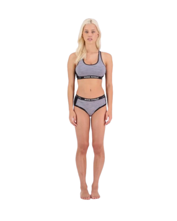Boxeri Mons Royale Femei Sylvia AOP Grey Heather Black [3]