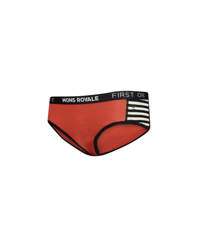 Underwear - Boxeri Mons Royale Femei Sylvia Cranberry