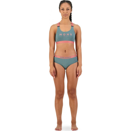 Bustiera merino Mons Royale Stella X-Back Bra Terrazzo [3]