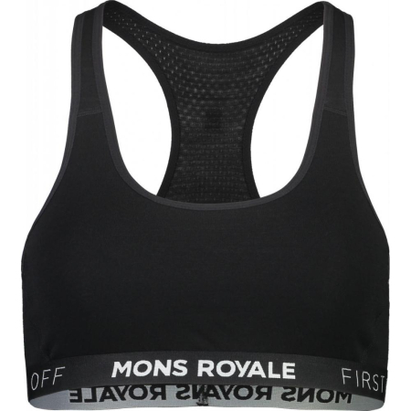 Bustiere - BUSTIERA MERINO SIERRA SPORTS MONS ROYALE BLACK