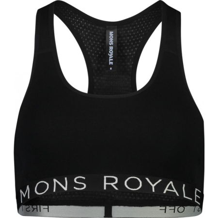 Bustiere - Bustiera MONS ROYALE W SIERRA SPORTS BRA Black