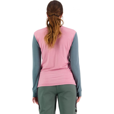 First layer merino Mons Royale Yotei BF LS Dusty Pink / Burnt Sage [1]