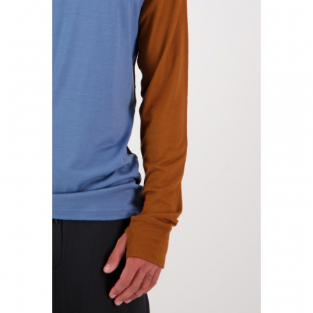 First Layer Merino Tech Mons Royale Hood Blue [1]