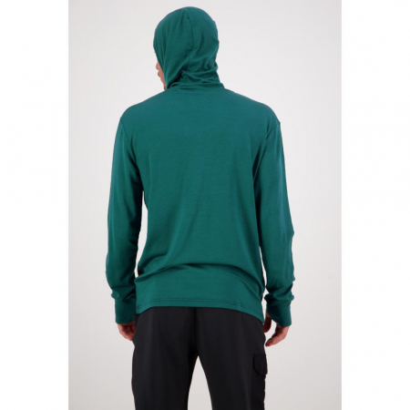 First Layer Merino Tech Mons Royale Hood Green [1]