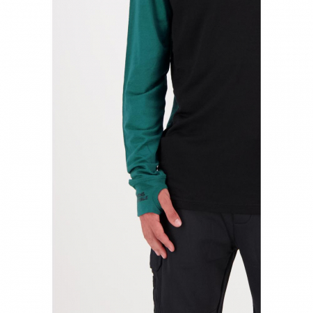 First Layer Merino Tech Mons Royale Hood Green [2]