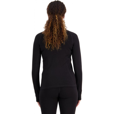 Bluza Mons Royale Femei First Layer Olympus Zip Black [2]