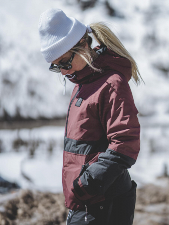 Geaca Armada Dama Rosalie 2L Insulated Anorak Burgundy/Black 10K [11]