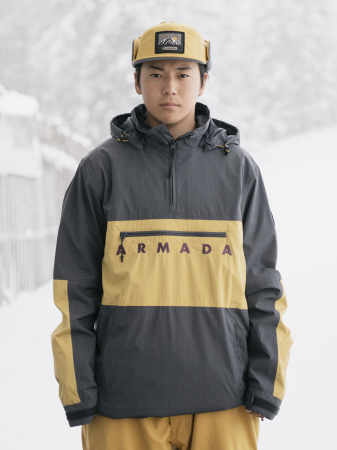 Geaca Armada Barbati Salisbury 2L Anorak Indigo-Honey 10K [11]