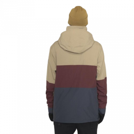 Geaca Armada Barbati Salisbury 2L Anorak Khaki/Burgundy 10K [8]