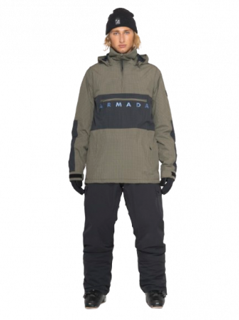 Geaca Armada Barbati Salisbury 2L Anorak Olive/Black 10K [3]