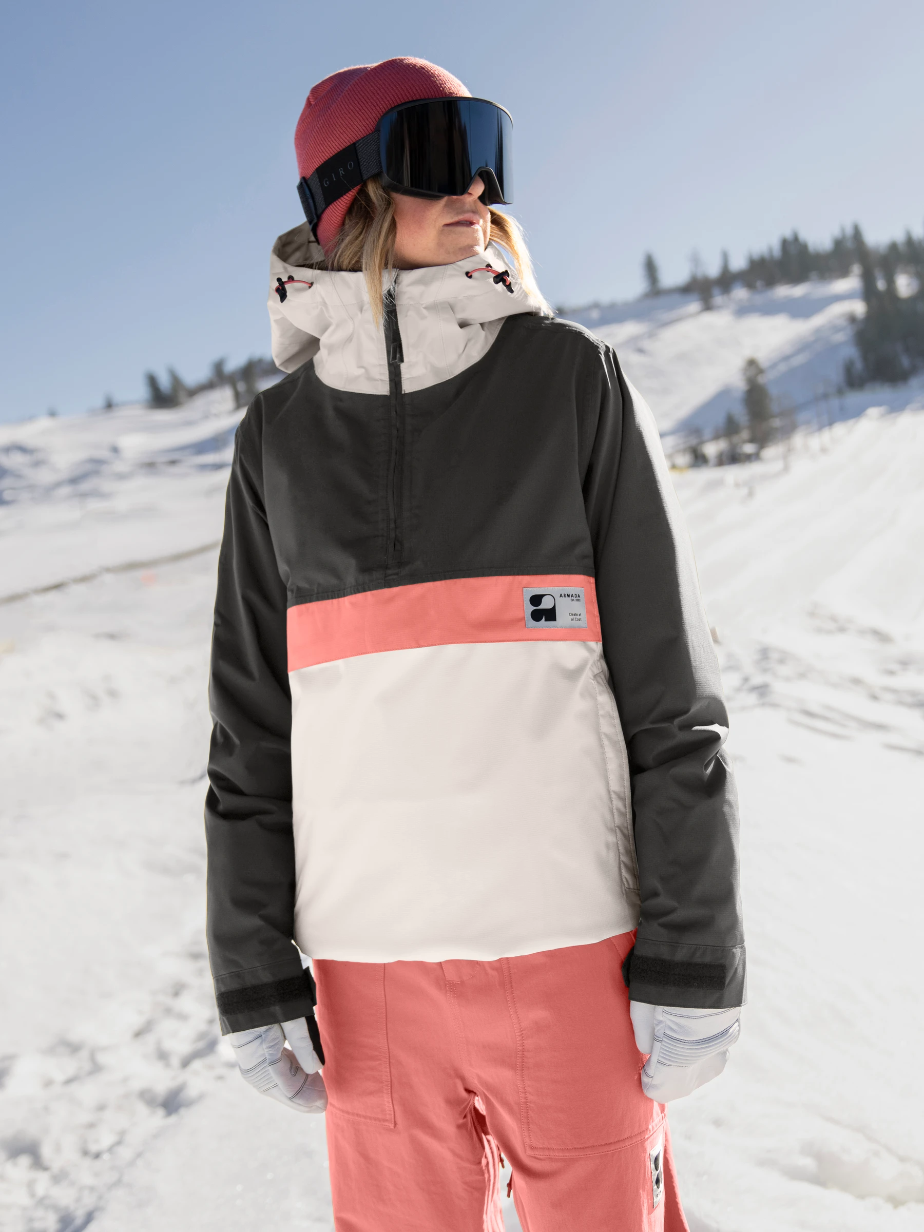 Geaca Hanorac Armada Femei Rosalie 2L Insulated Black Cream 15K [5]