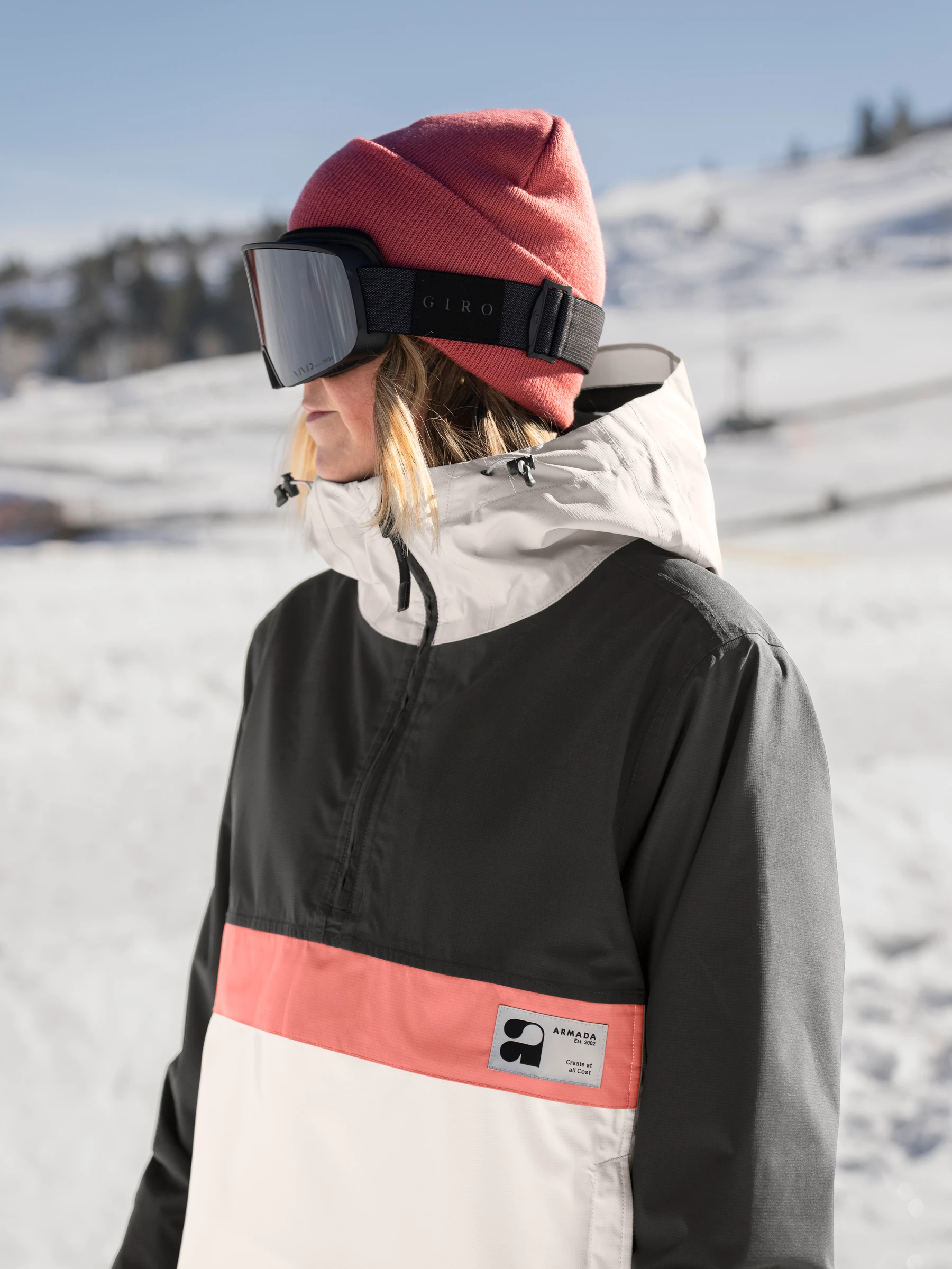 Geaca Hanorac Armada Femei Rosalie 2L Insulated Black Cream 15K [6]